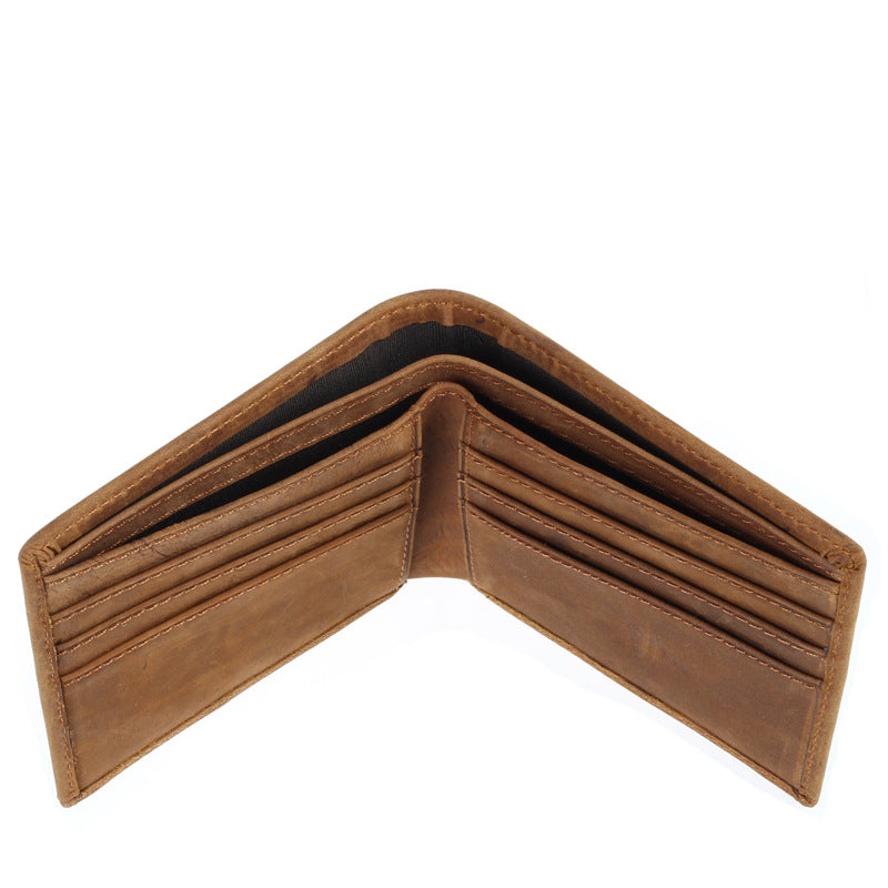 The Greenwich Minimalist | Ultra-Thin Crazy Horse Leather Wallet