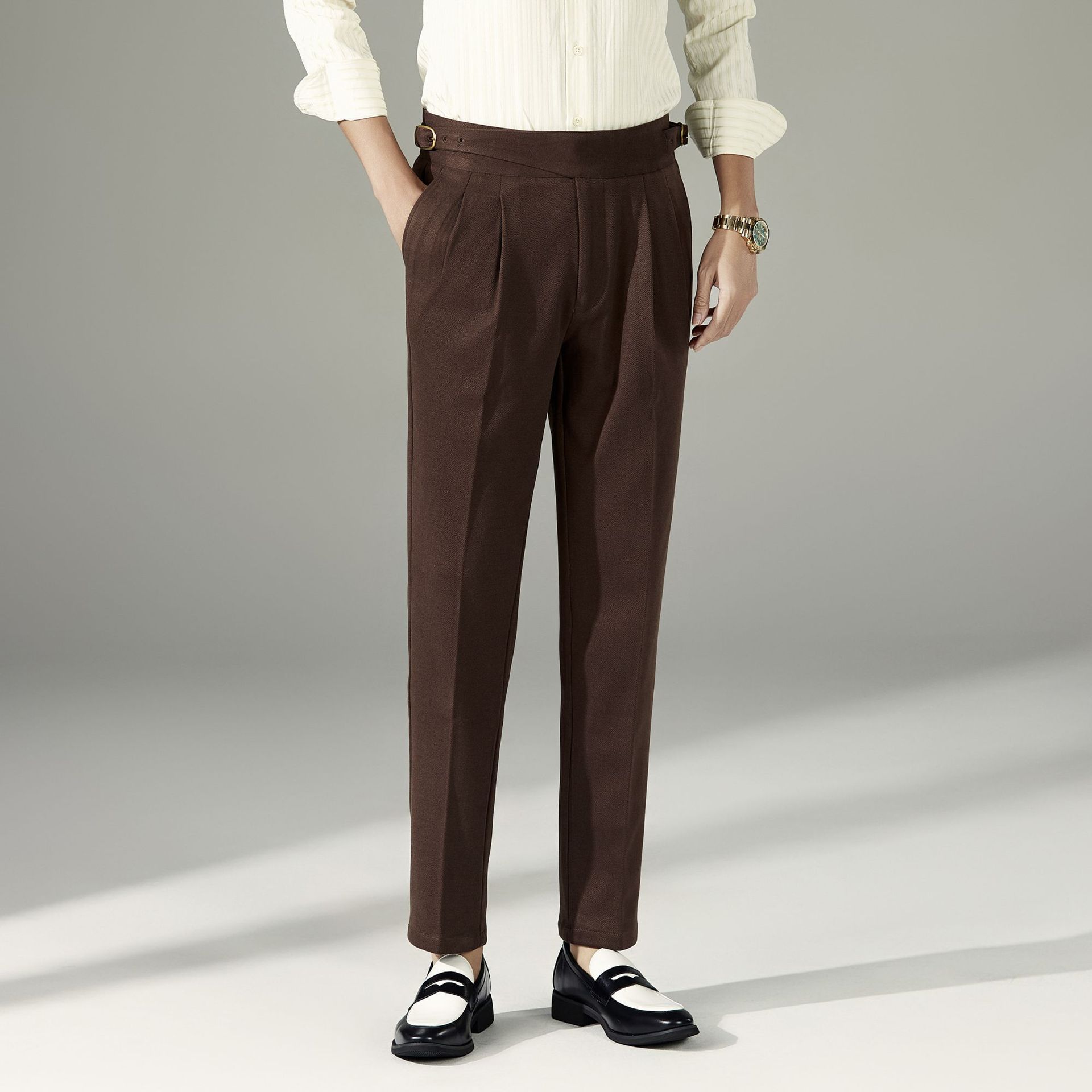 The Mayfair Sartorial | Slim Fit Side-Adjuster Trousers