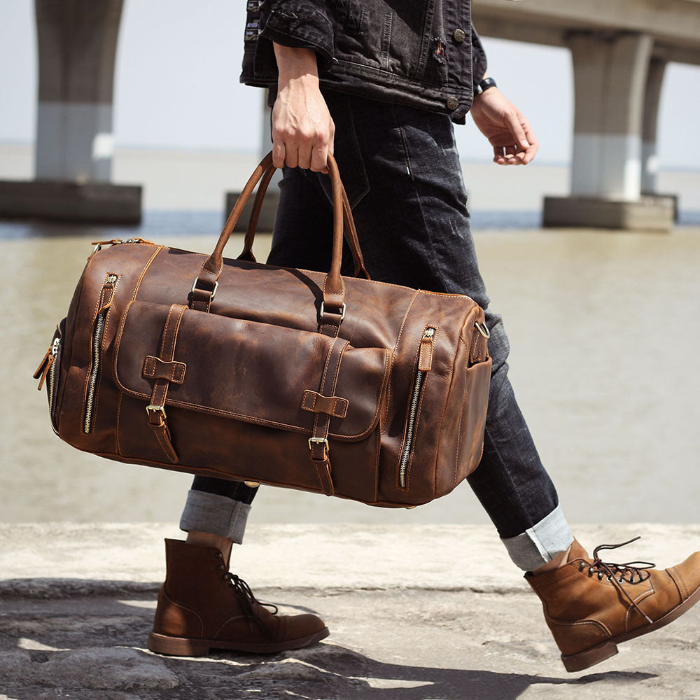 The Knightsbridge Heritage | First-Layer Genuine Leather Travel Trunk