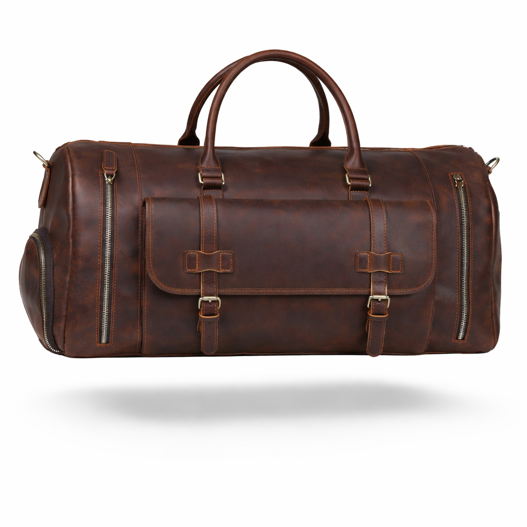 The Knightsbridge Heritage | First-Layer Genuine Leather Travel Trunk