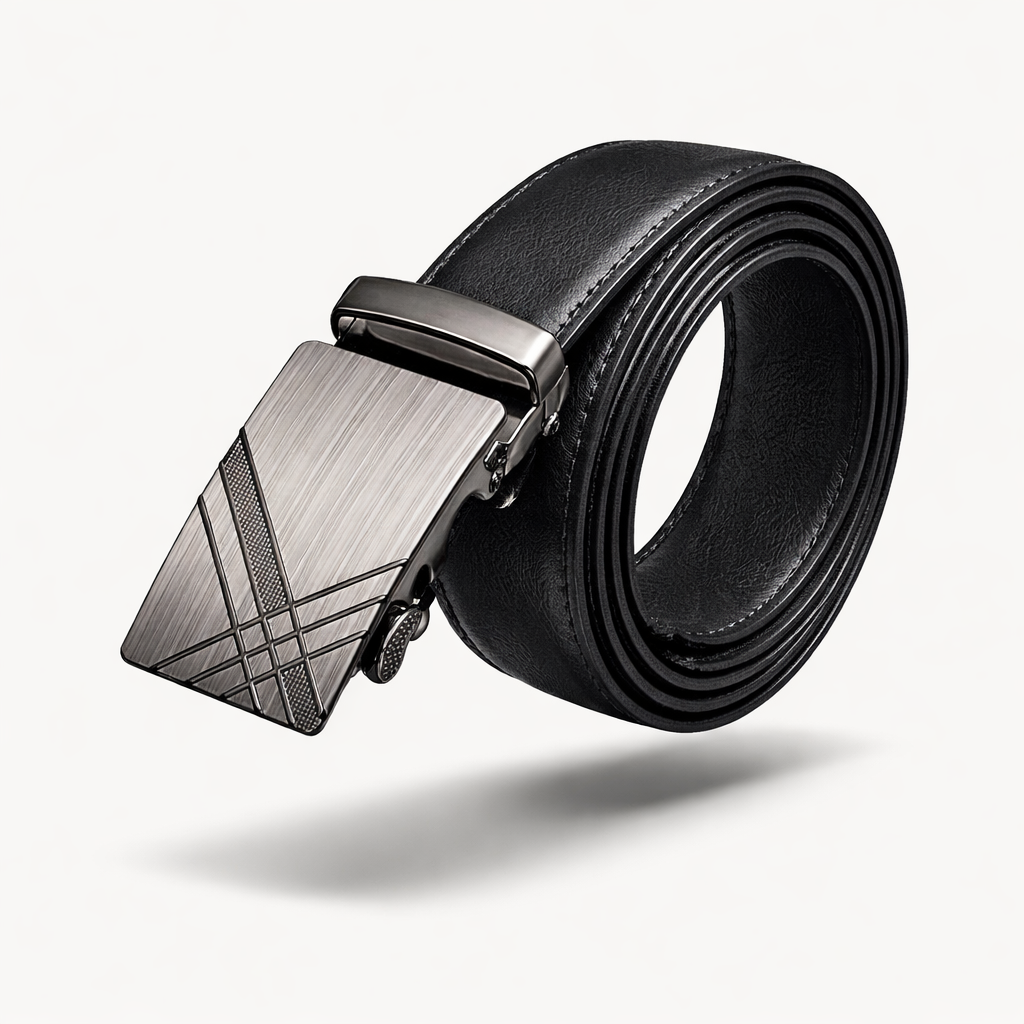 The Belgravia Executive | Gold-Detail Automatic Leather Belt