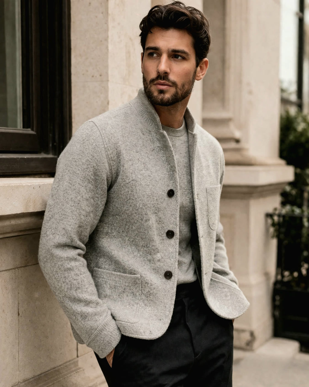 The Greenwich Bomber Jacket – Refined Knit Edition