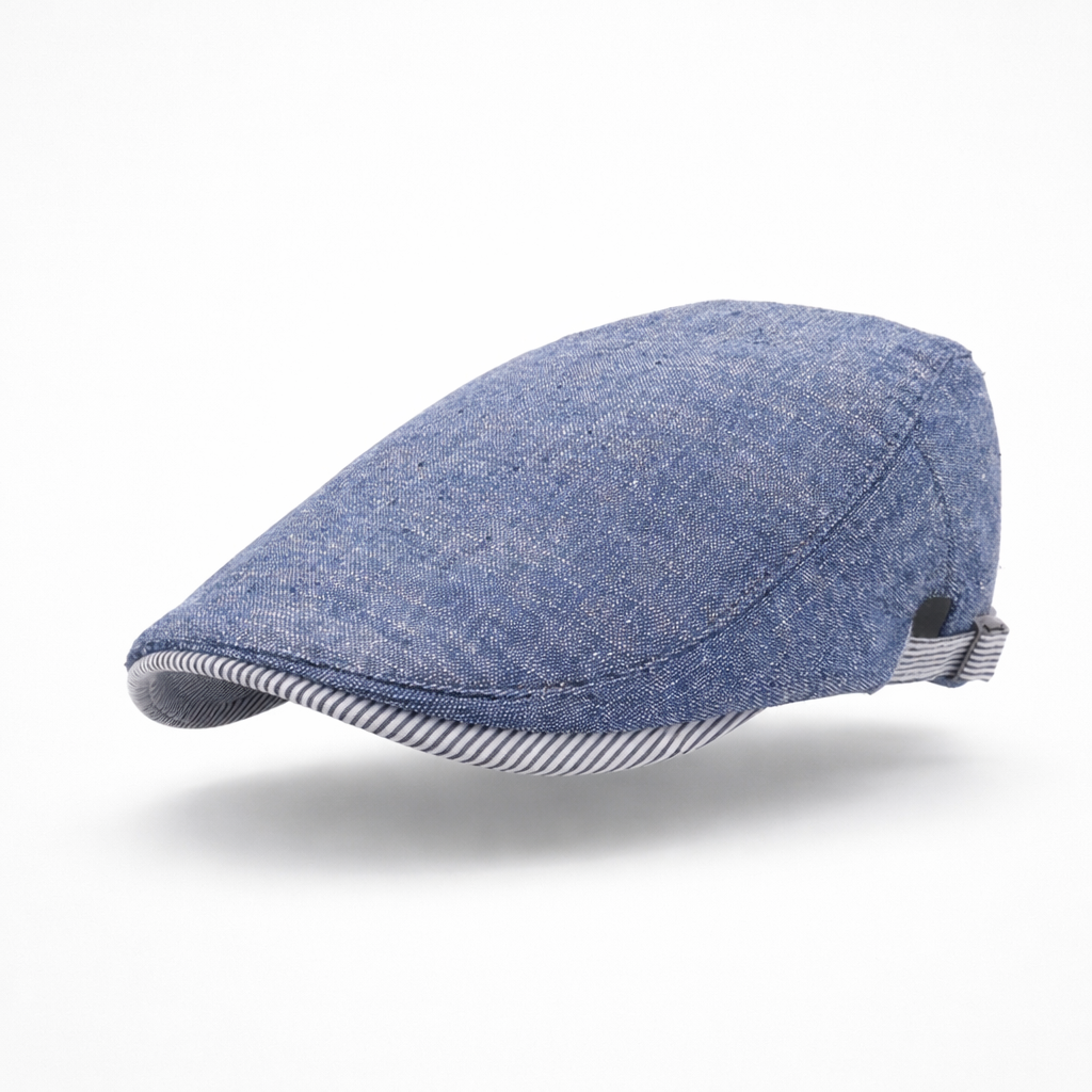 The Cotswold Classic | Premium Cotton-Linen Flat Cap