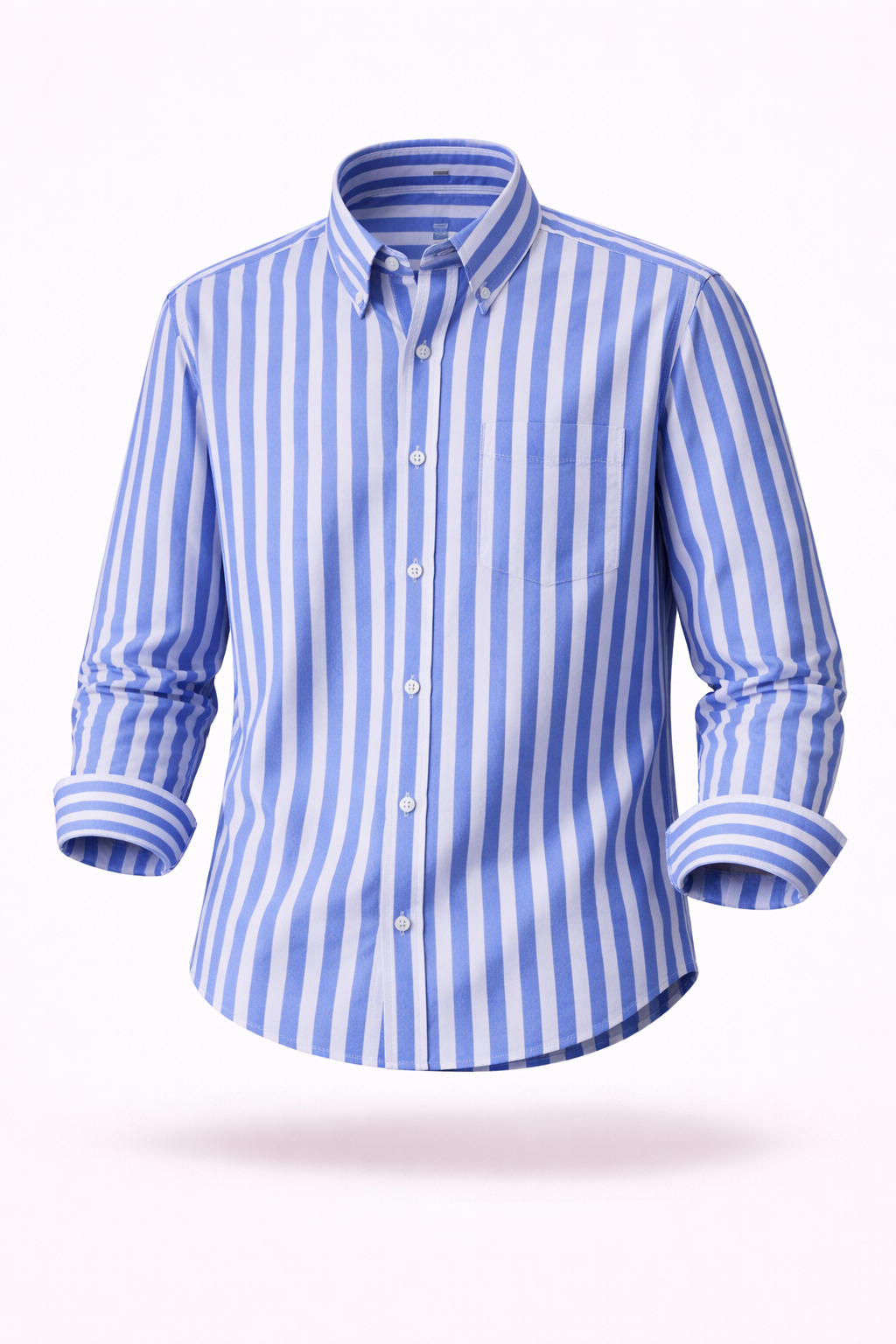 The Greenwich Executive | Anti-Wrinkle Striped Cotton Oxford