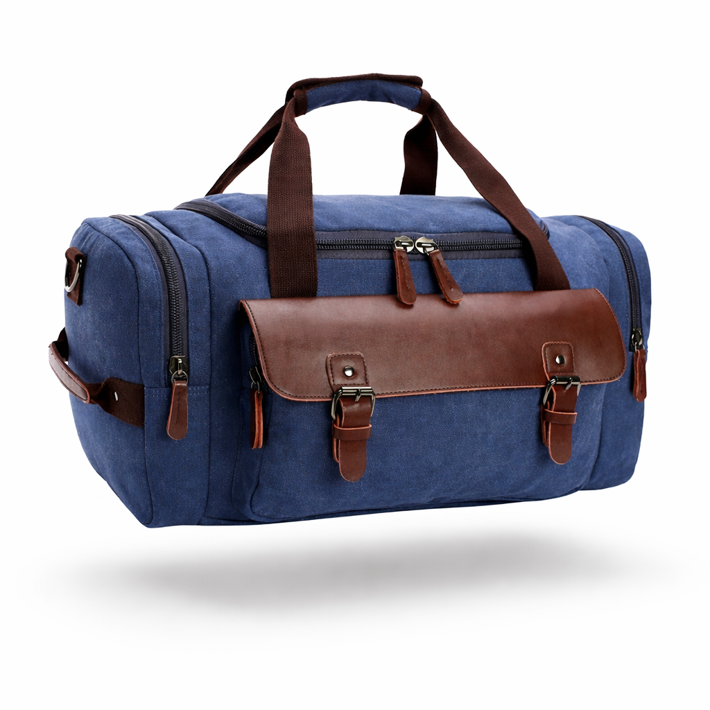 The Piccadilly Canvas & Leather Voyager | Large Capacity Travel Bag