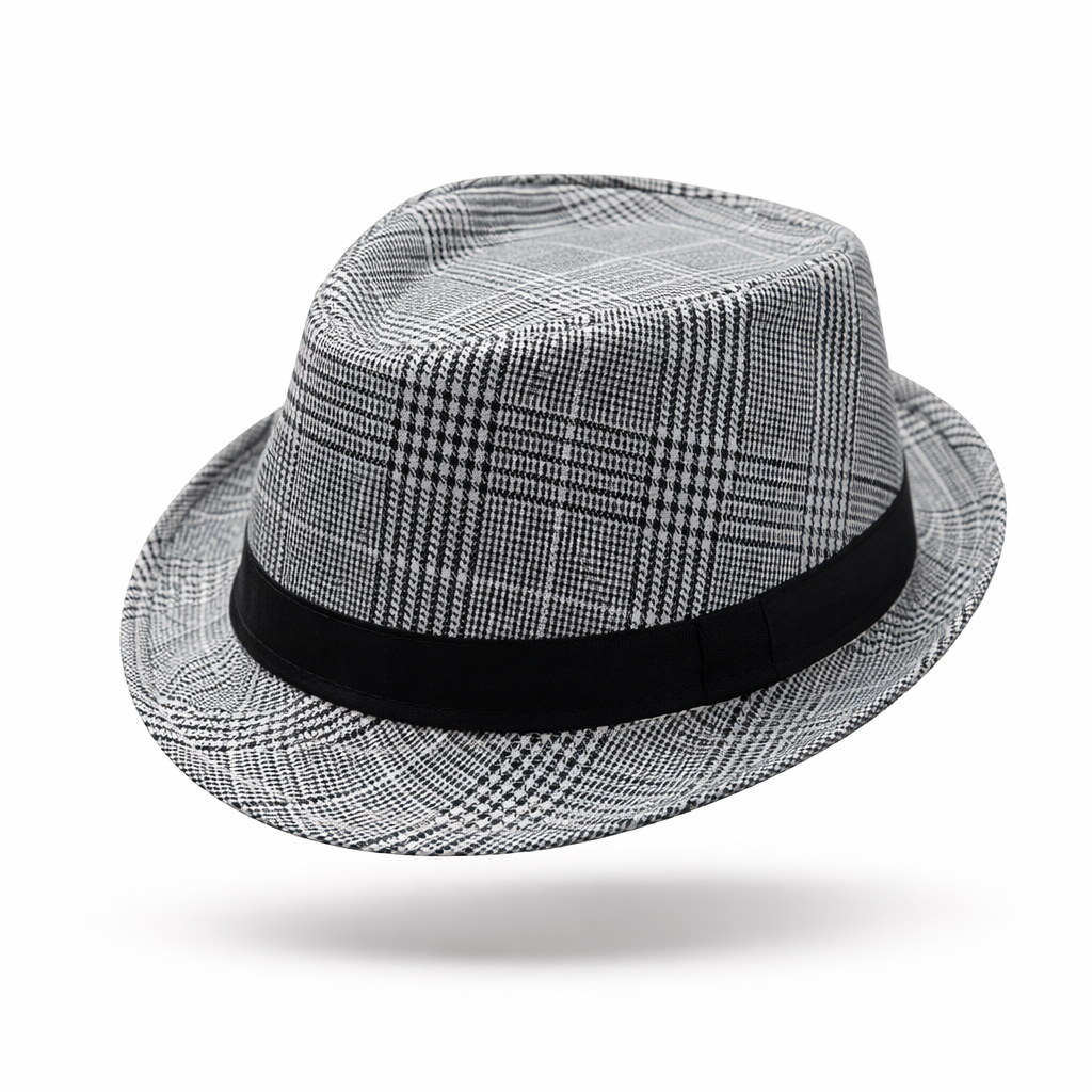 The Mayfair Heritage | British Houndstooth Cotton-Linen Fedora