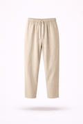 The Riviera Leisure | Loose Linen Ankle-Length Pants