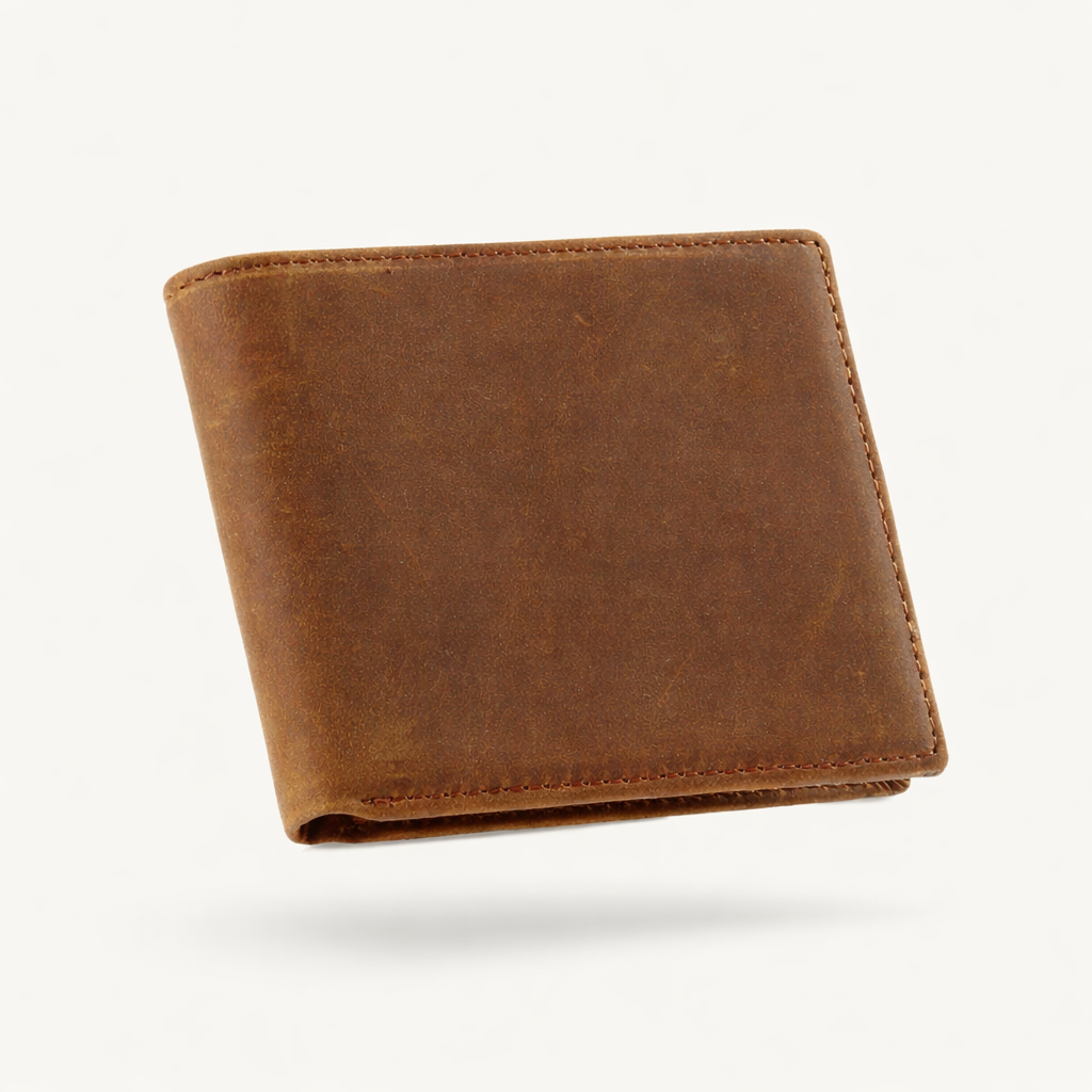The Greenwich Minimalist | Ultra-Thin Crazy Horse Leather Wallet