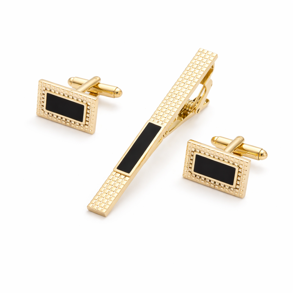 The Royal Victoria Set | Mother-of-Pearl Cufflinks & Tie Clip Collection