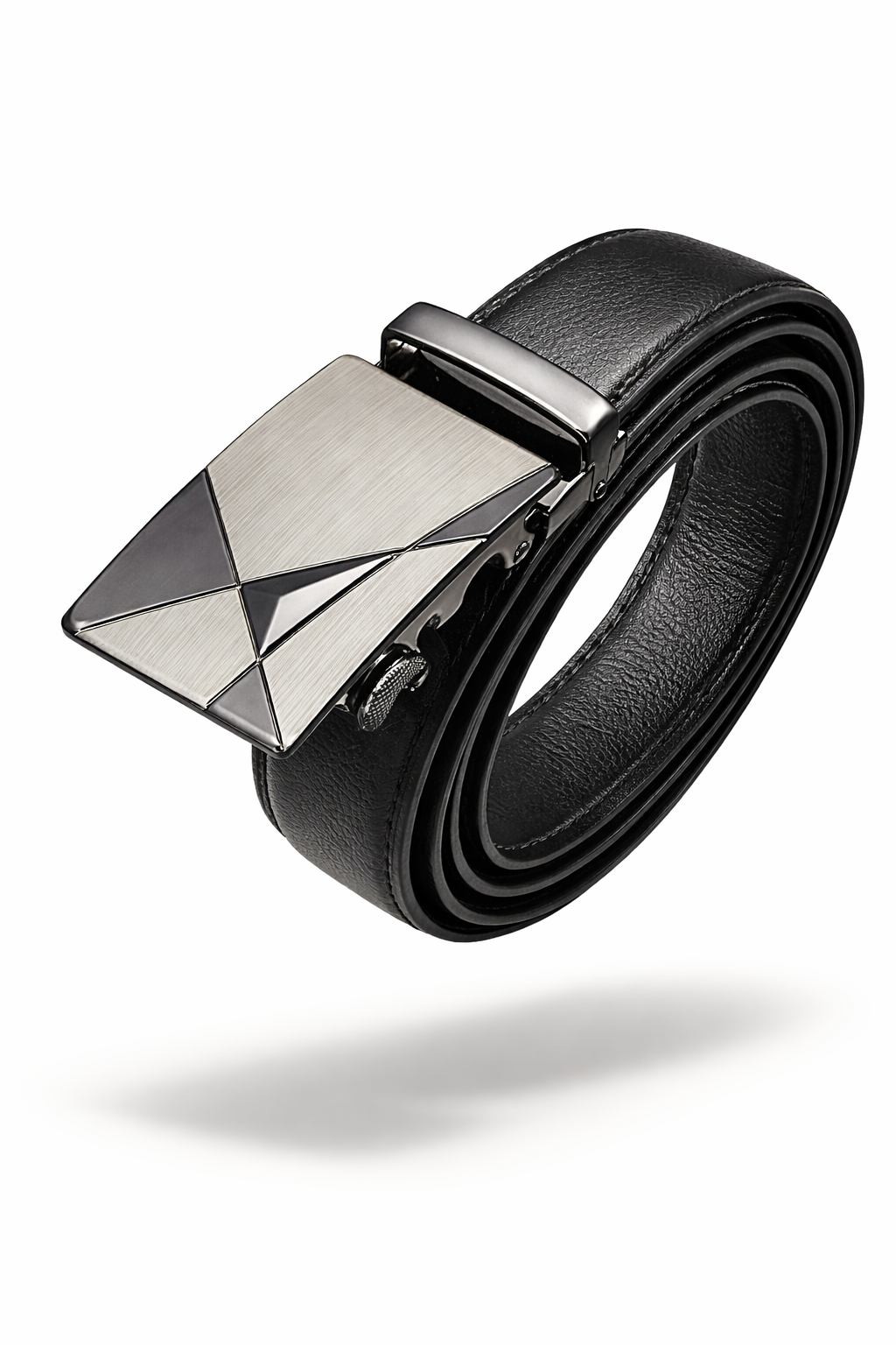 The Belgravia Executive | Gold-Detail Automatic Leather Belt