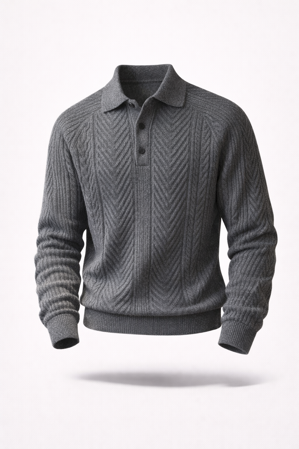 The Westminster Heritage | Textured Thermal Polo Sweater