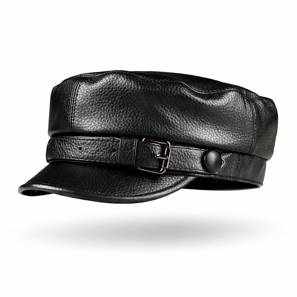The Shoreditch Rebel | Genuine Cowhide Leather Military Beret