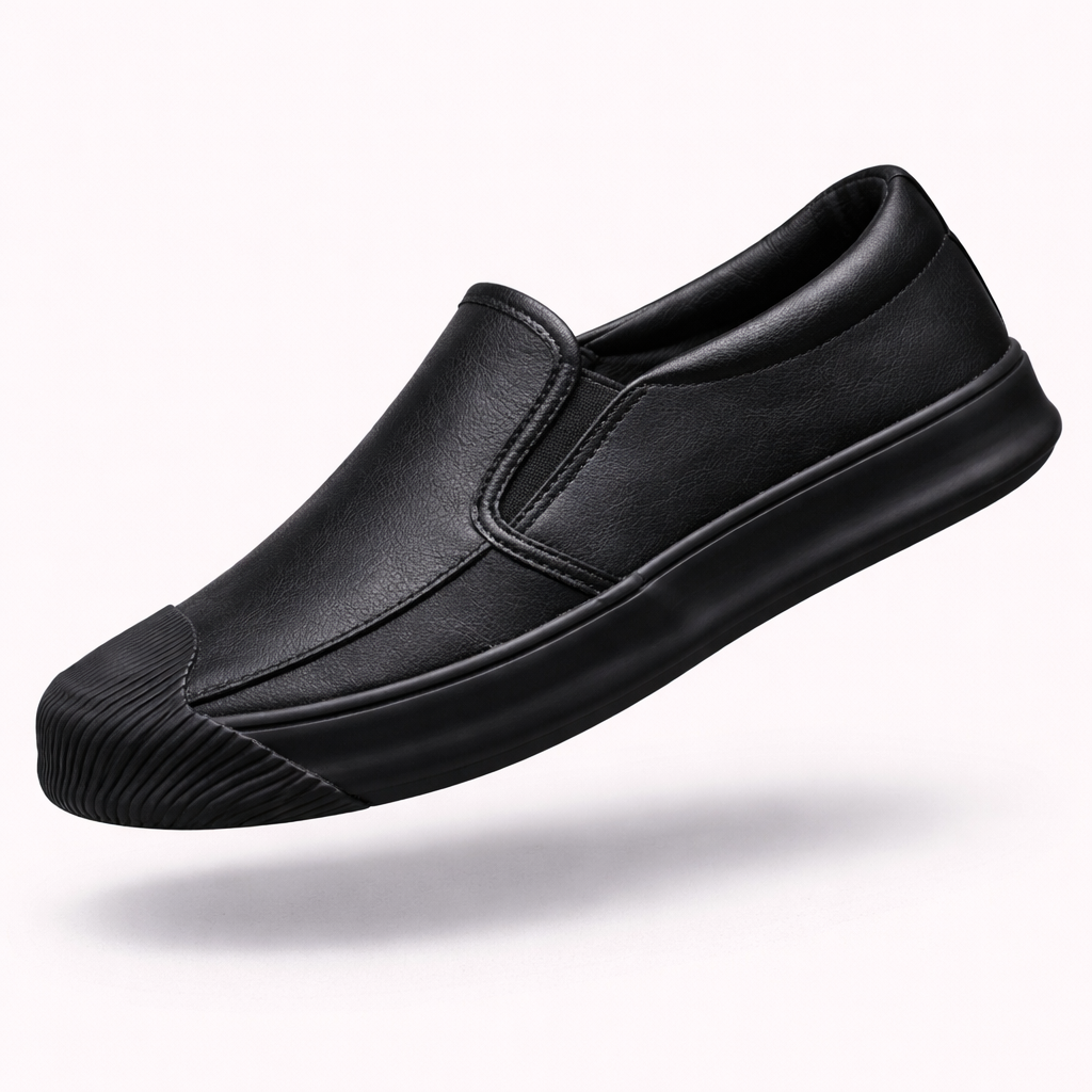 The Shoreditch Urban | Premium Leather Rubber-Sole Slip-ons