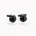 The Bond Street Knot | Premium Silk-Inspired Metal Cufflinks