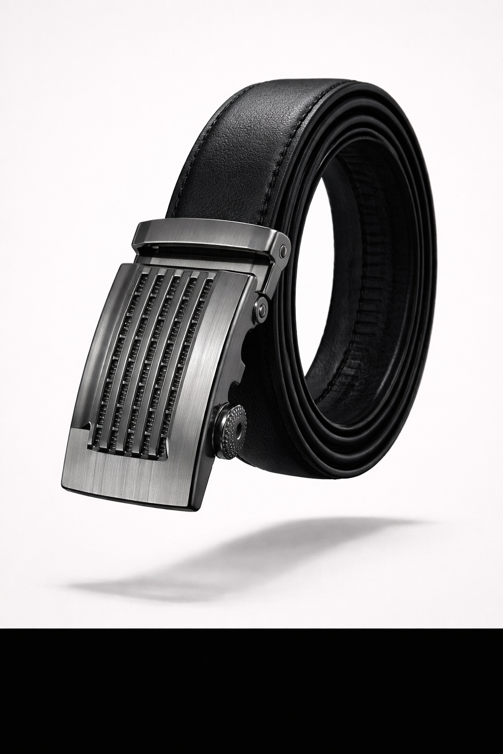 The Belgravia Executive | Gold-Detail Automatic Leather Belt