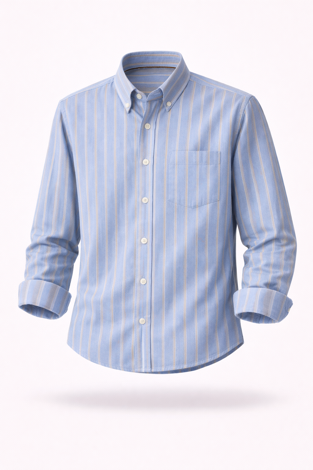The Greenwich Executive | Anti-Wrinkle Striped Cotton Oxford