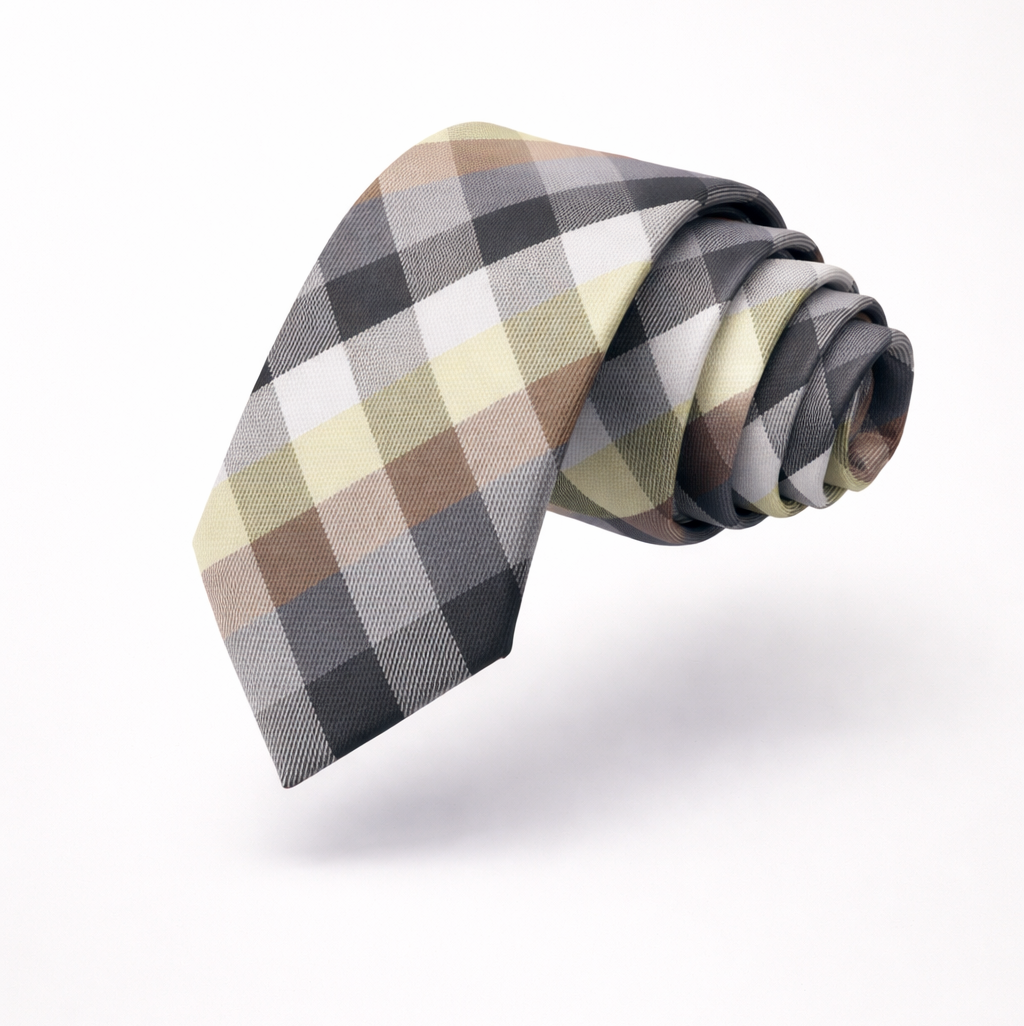 The Camden Plaid | 6cm Skinny Fashion Silk-Touch Tie
