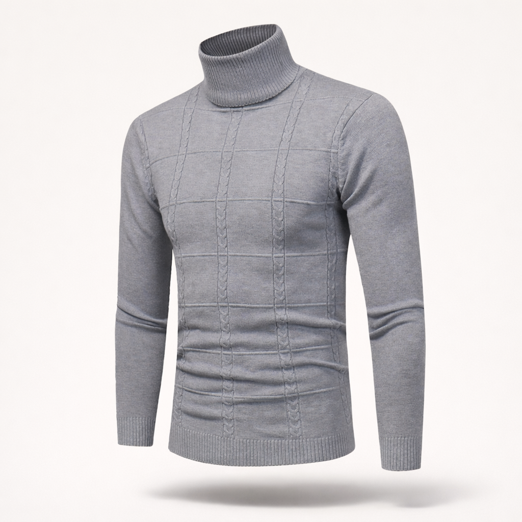 The Oxford Intellectual | Premium Merino-Touch Turtleneck Sweater