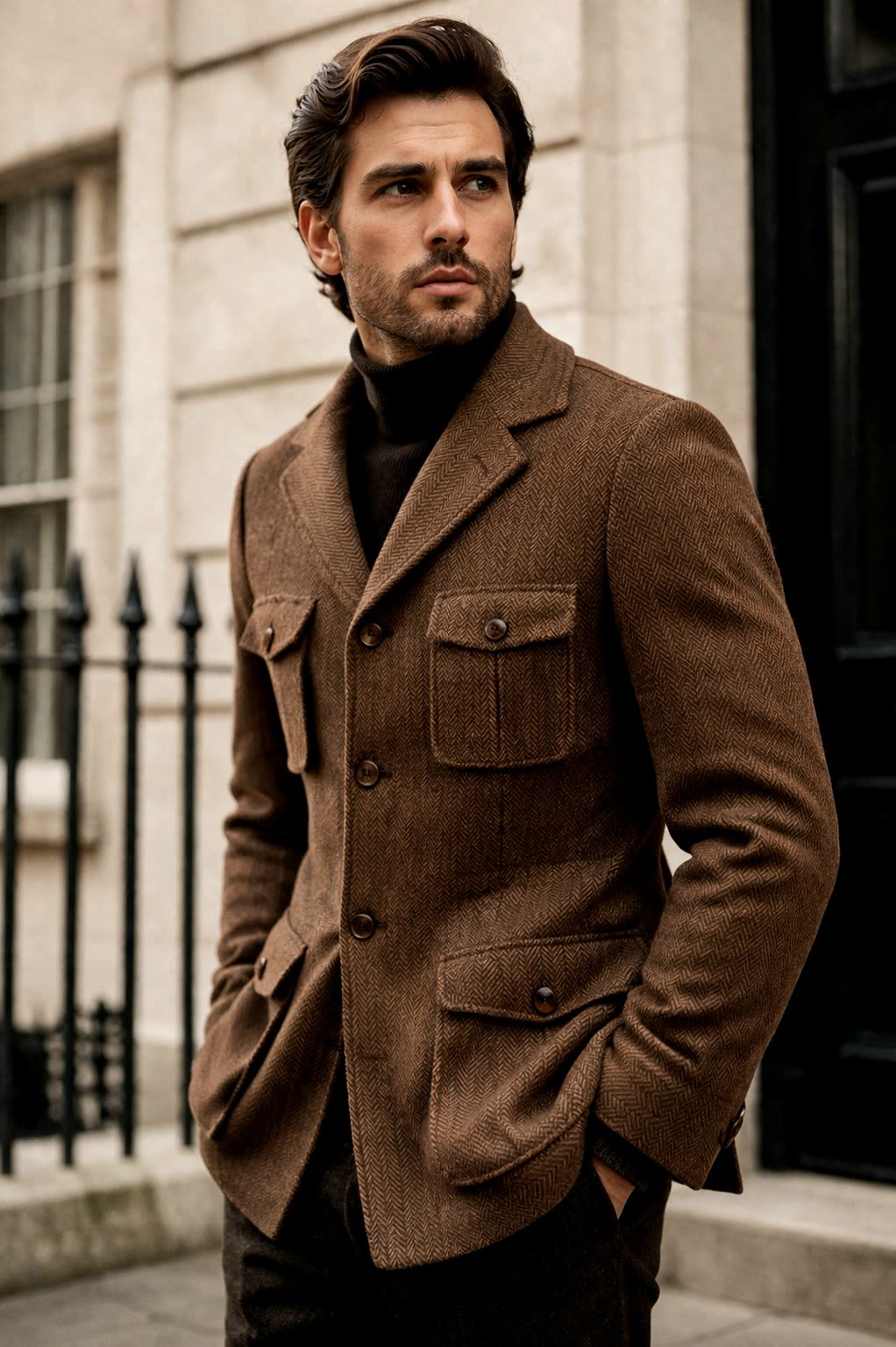 The Belgravia Expedition Jacket – Refined British Safari Wool