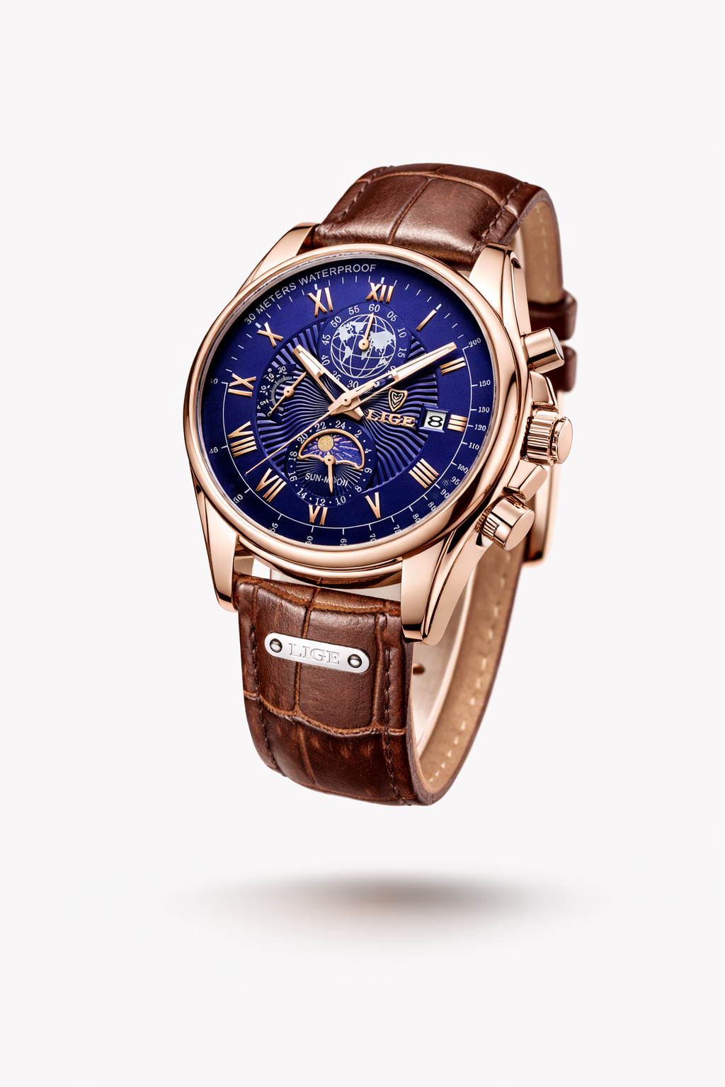 The Greenwich | Moon Phase Leather Watch