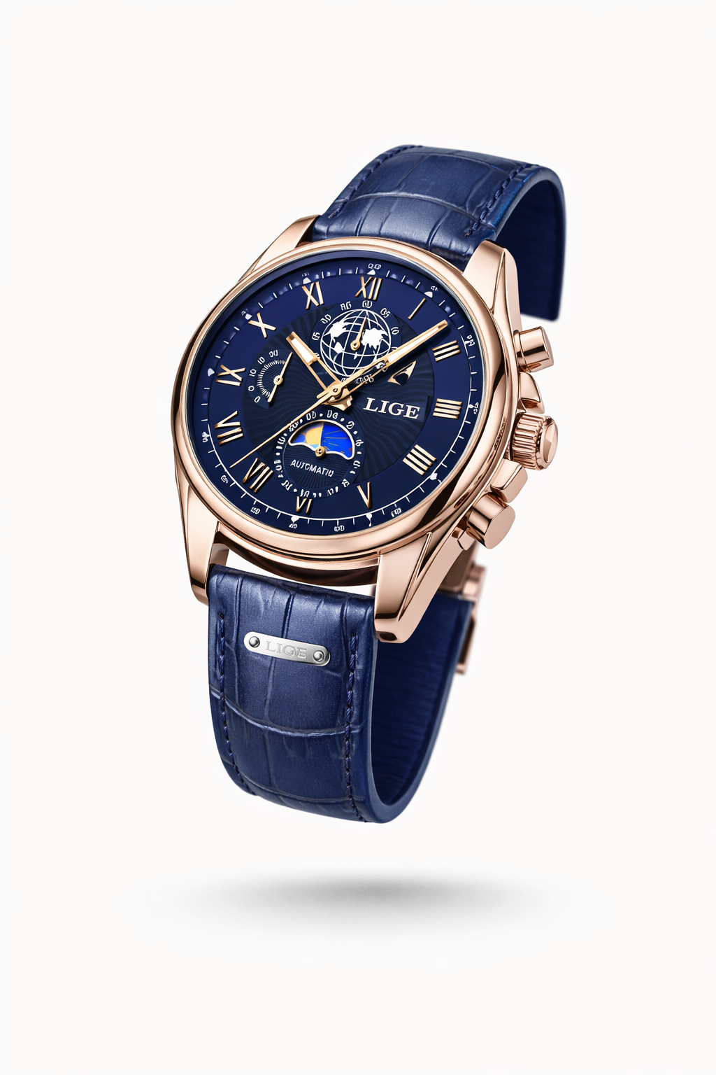 The Greenwich | Moon Phase Leather Watch