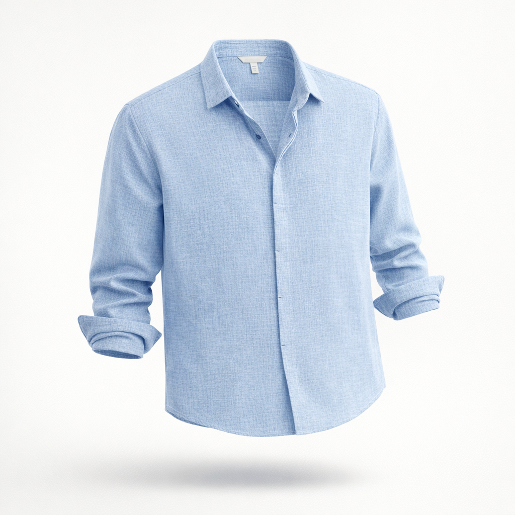 The Saint-Tropez Breeze | Premium Cotton-Linen Relaxed Shirt