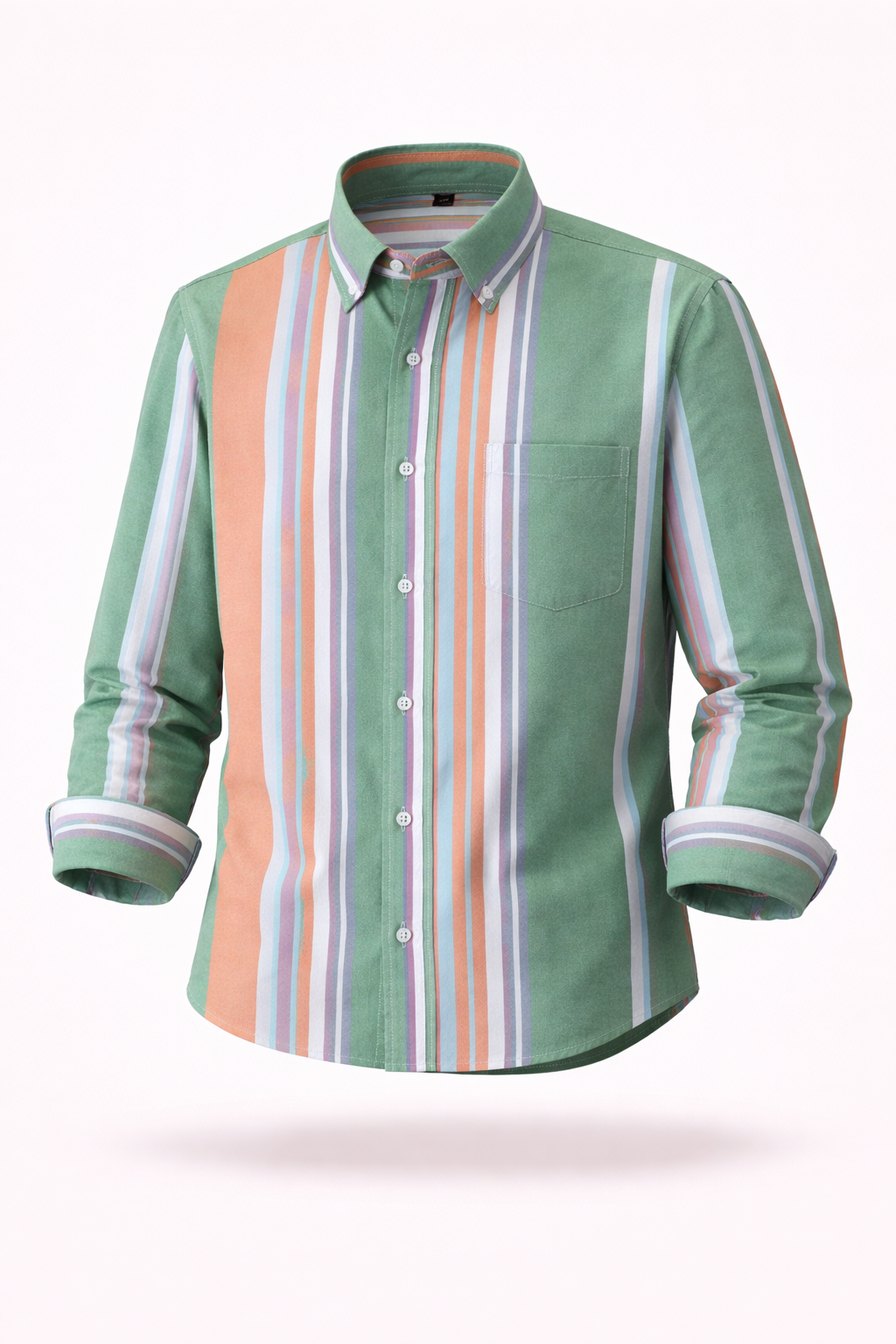 The Greenwich Executive | Anti-Wrinkle Striped Cotton Oxford