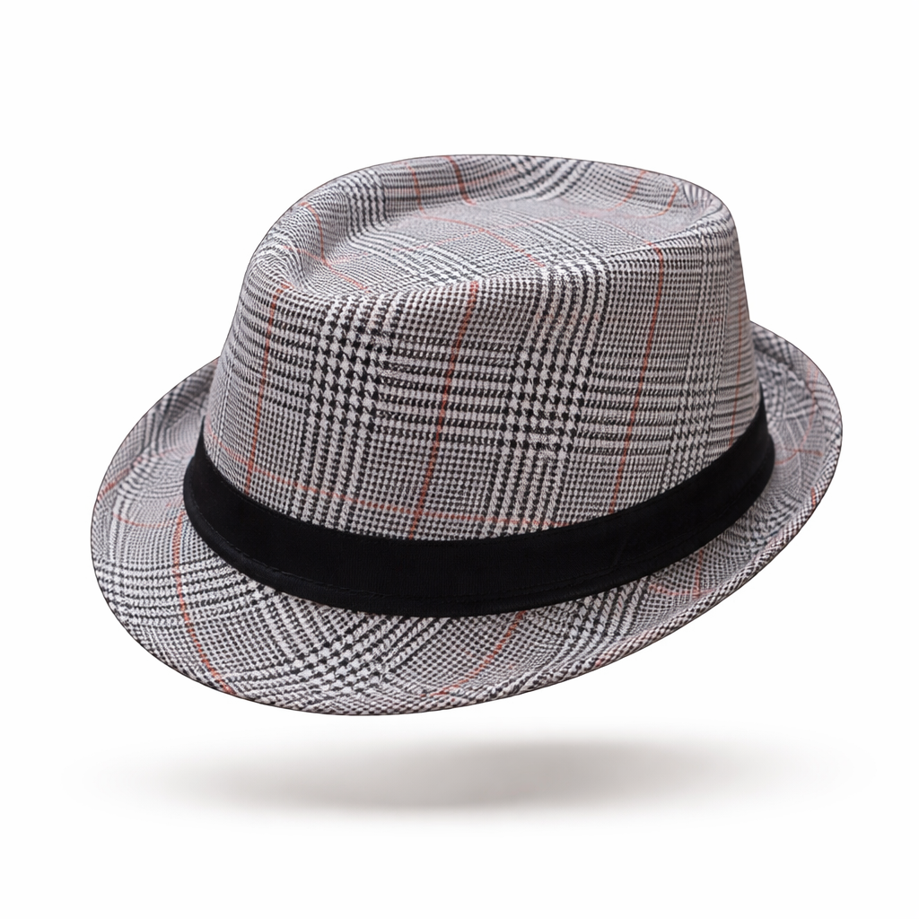 The Mayfair Heritage | British Houndstooth Cotton-Linen Fedora