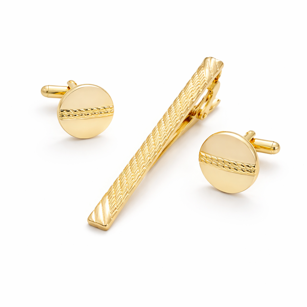 The Royal Victoria Set | Mother-of-Pearl Cufflinks & Tie Clip Collection