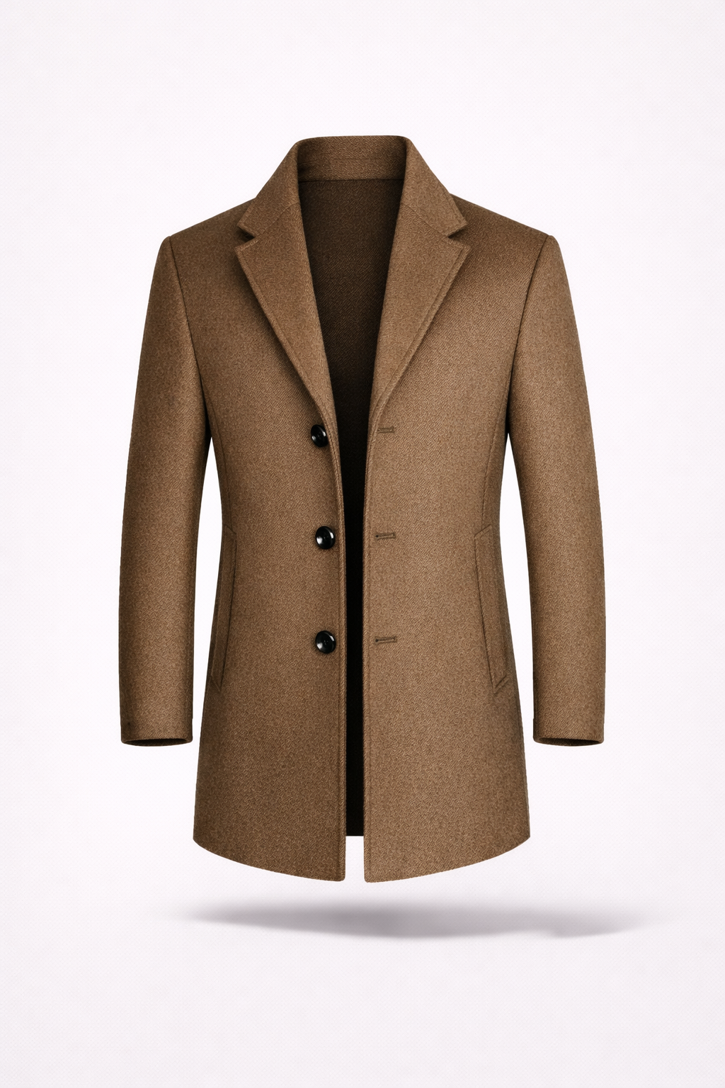 The Kensington Overcoat – Italian-Cut Refined Wool