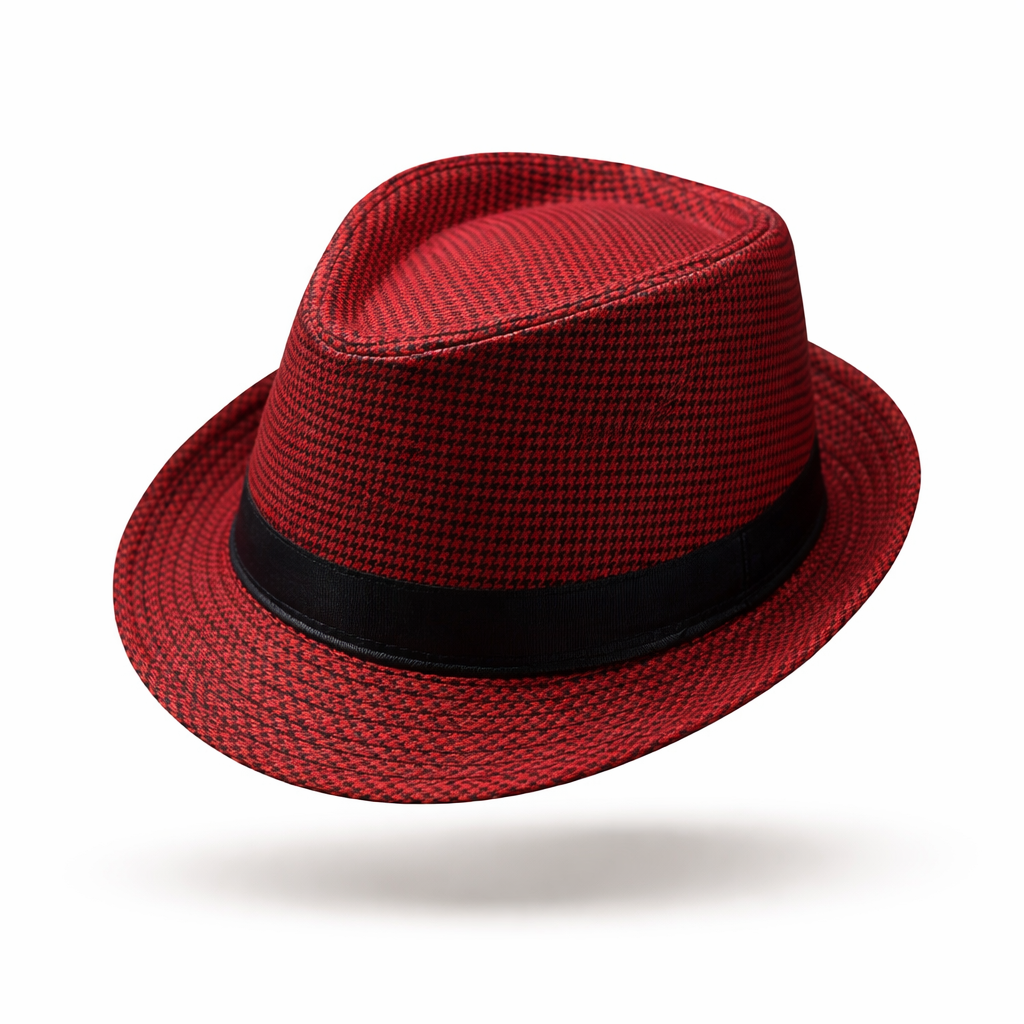 The Mayfair Heritage | British Houndstooth Cotton-Linen Fedora