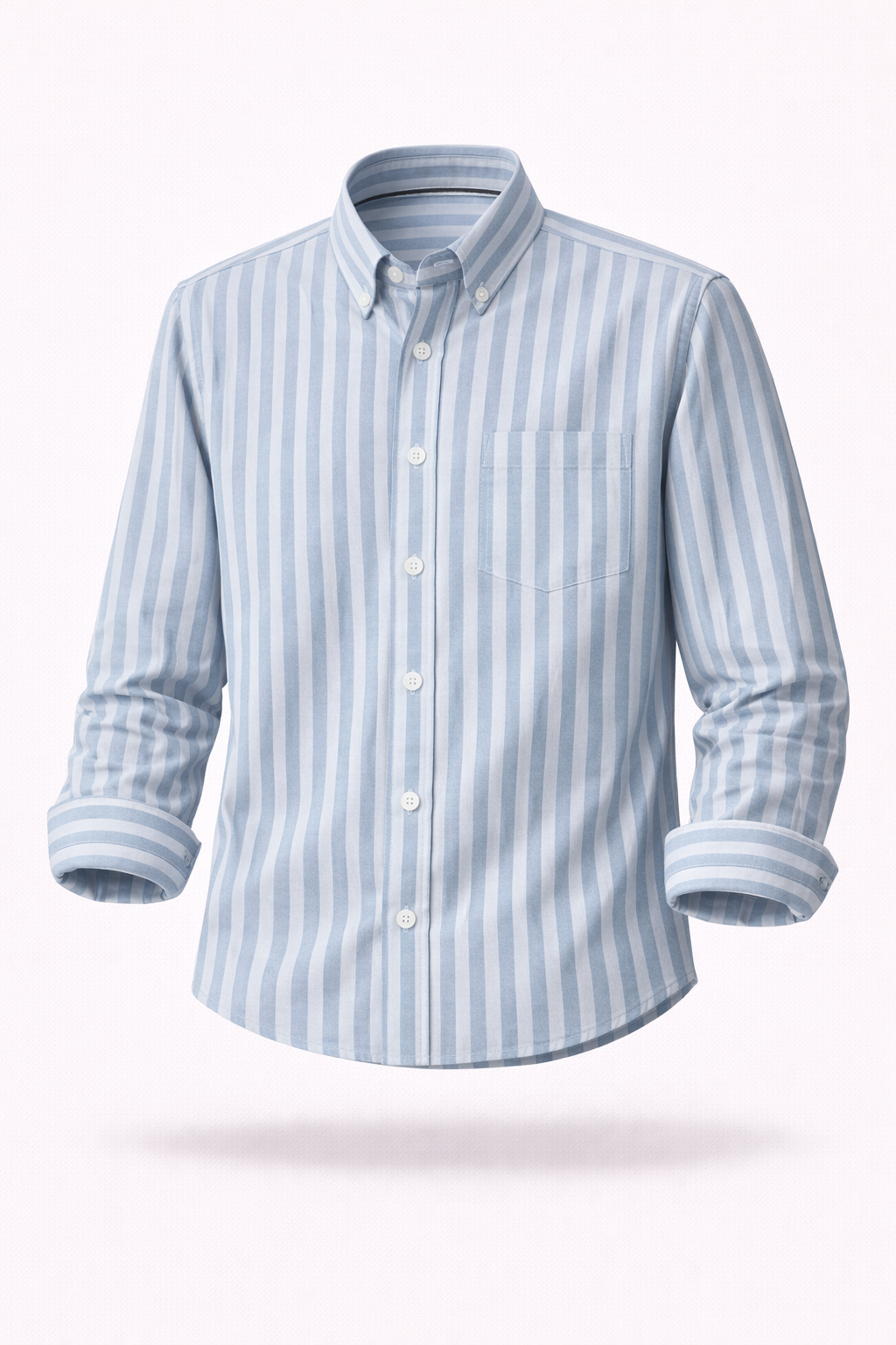 The Greenwich Executive | Anti-Wrinkle Striped Cotton Oxford