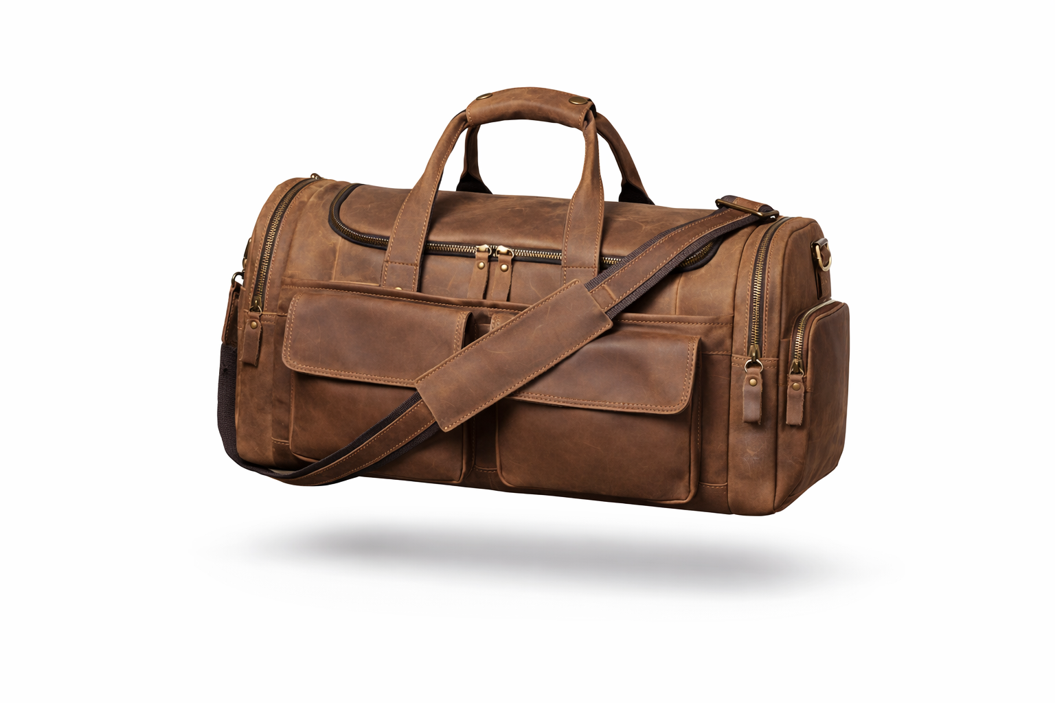 The Greenwich Artisan | Crazy Horse Leather Travel Bag