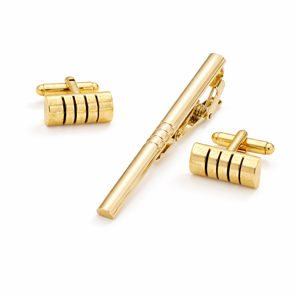 The Royal Victoria Set | Mother-of-Pearl Cufflinks & Tie Clip Collection