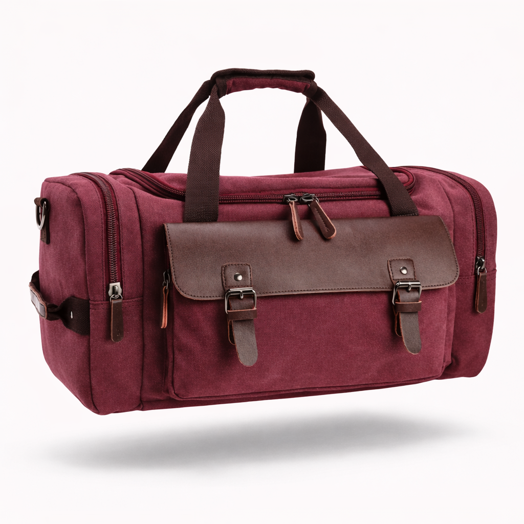 The Piccadilly Canvas & Leather Voyager | Large Capacity Travel Bag