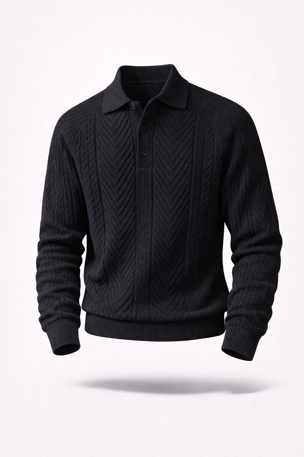 The Westminster Heritage | Textured Thermal Polo Sweater
