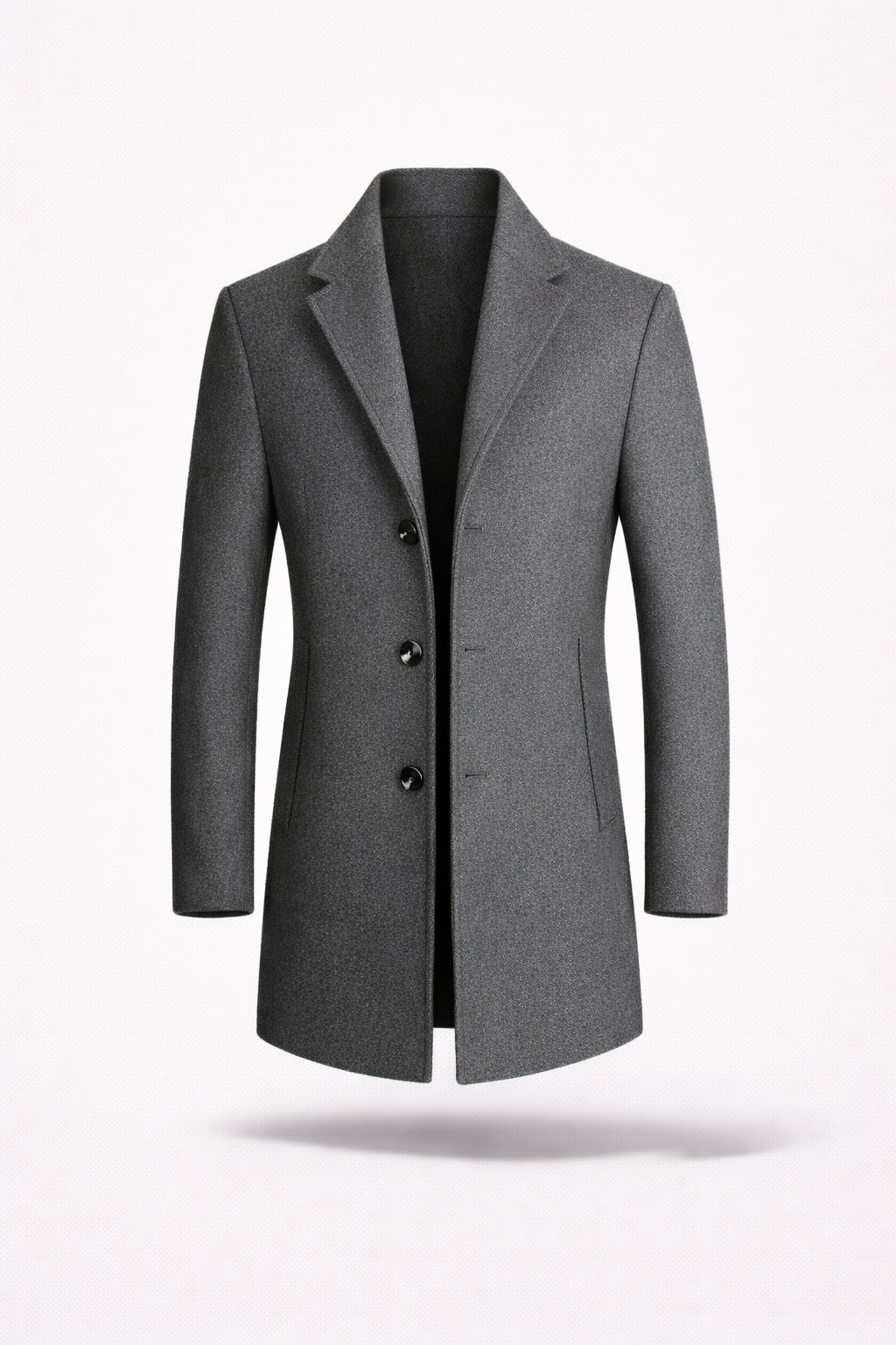 The Kensington Overcoat – Italian-Cut Refined Wool