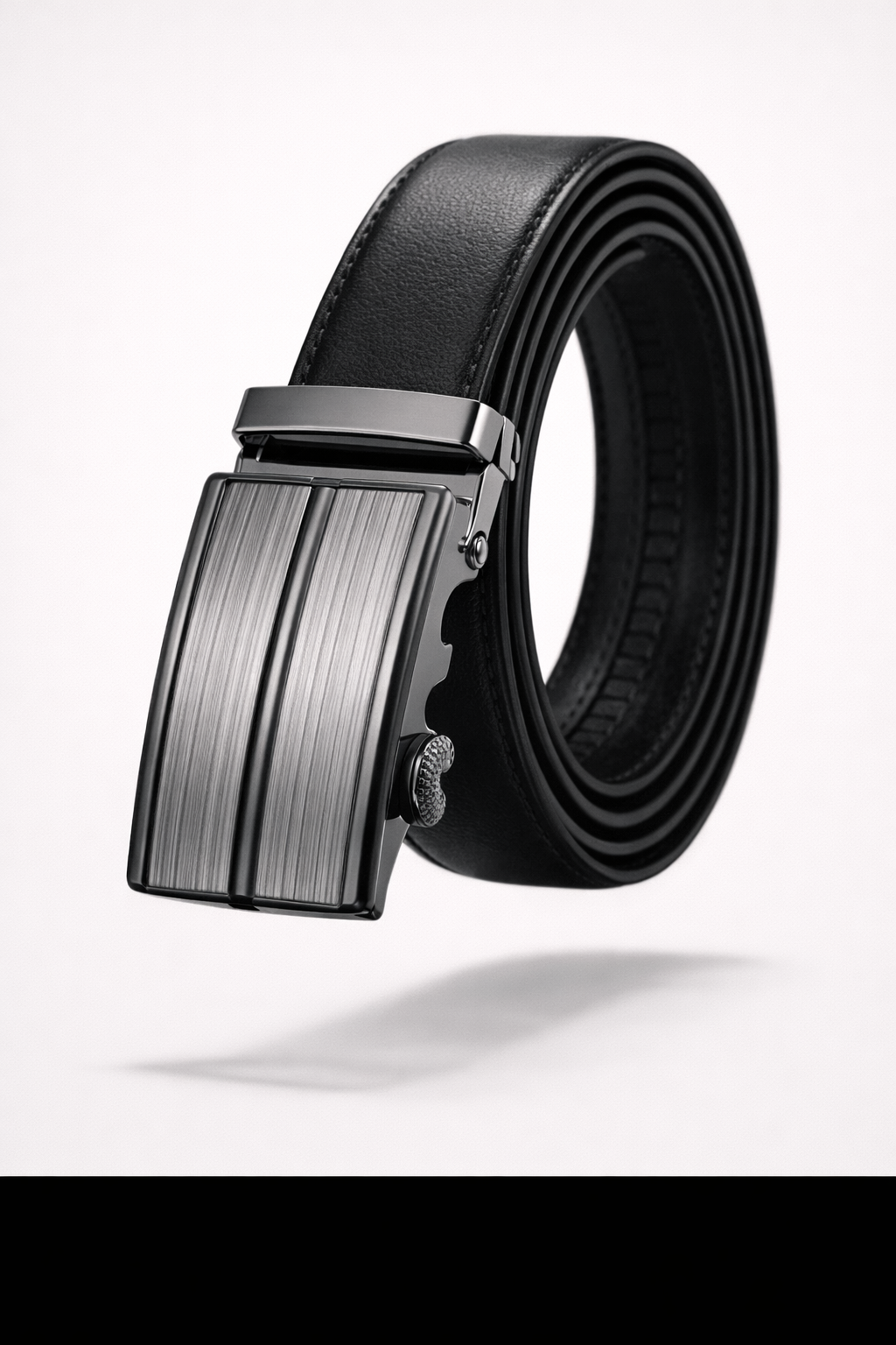 The Belgravia Executive | Gold-Detail Automatic Leather Belt
