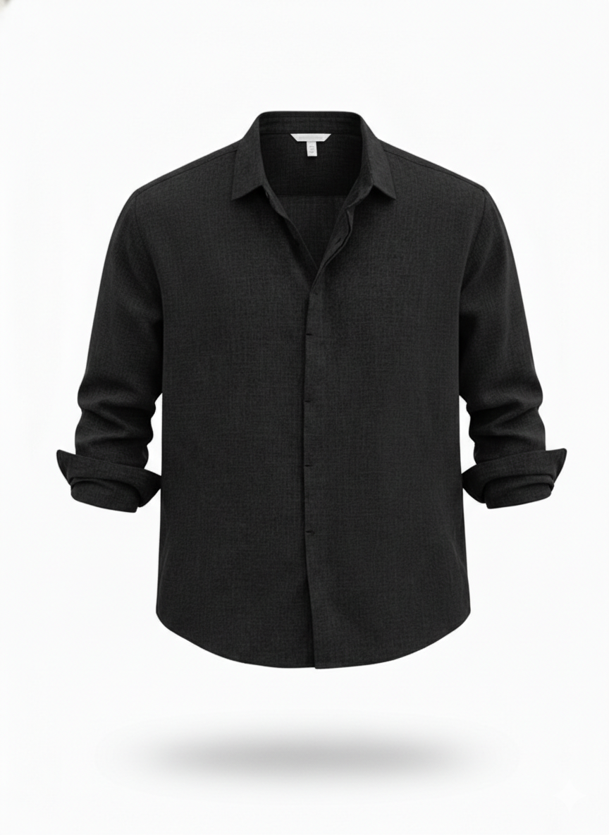The Saint-Tropez Breeze | Premium Cotton-Linen Relaxed Shirt