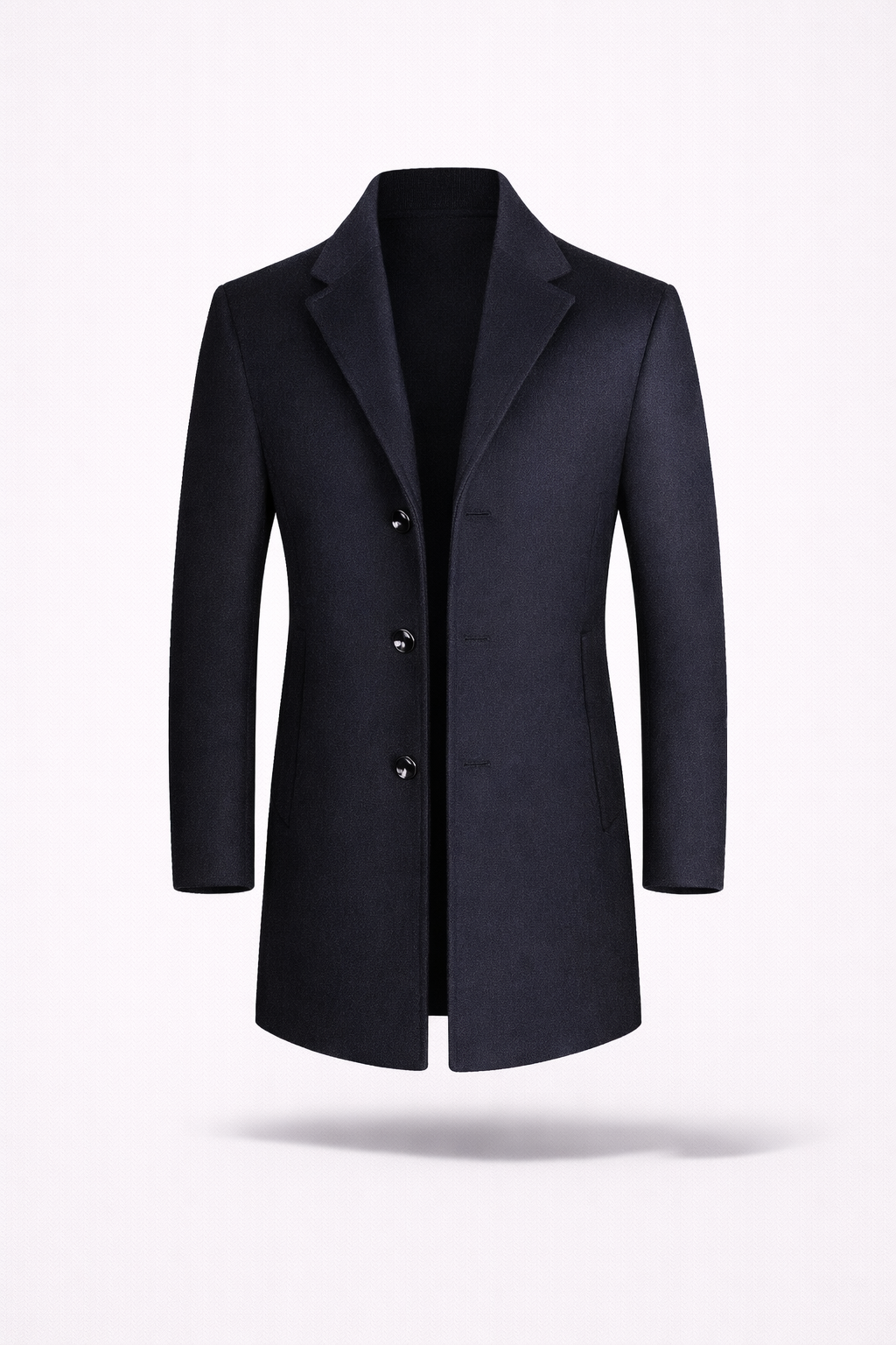 The Kensington Overcoat – Italian-Cut Refined Wool