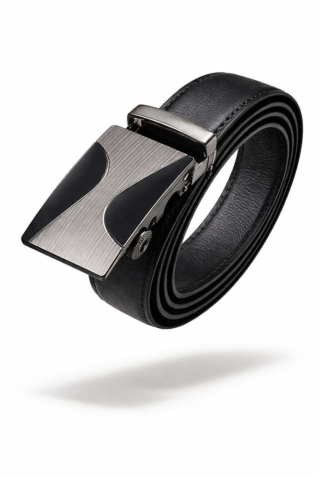 The Belgravia Executive | Gold-Detail Automatic Leather Belt