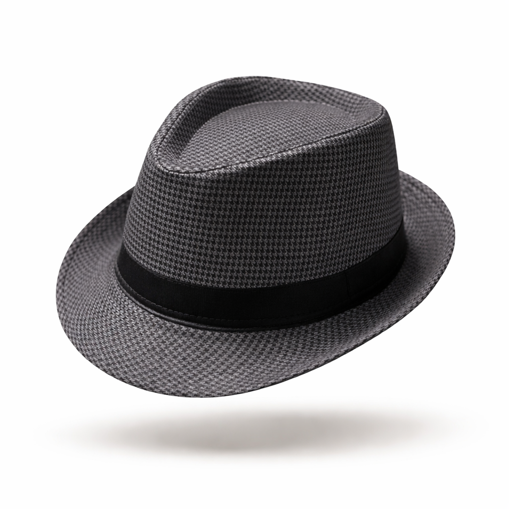 The Mayfair Heritage | British Houndstooth Cotton-Linen Fedora