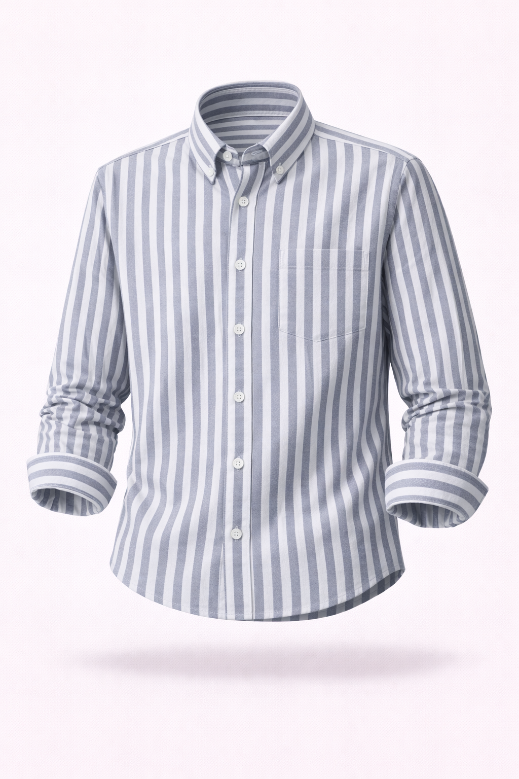 The Greenwich Executive | Anti-Wrinkle Striped Cotton Oxford