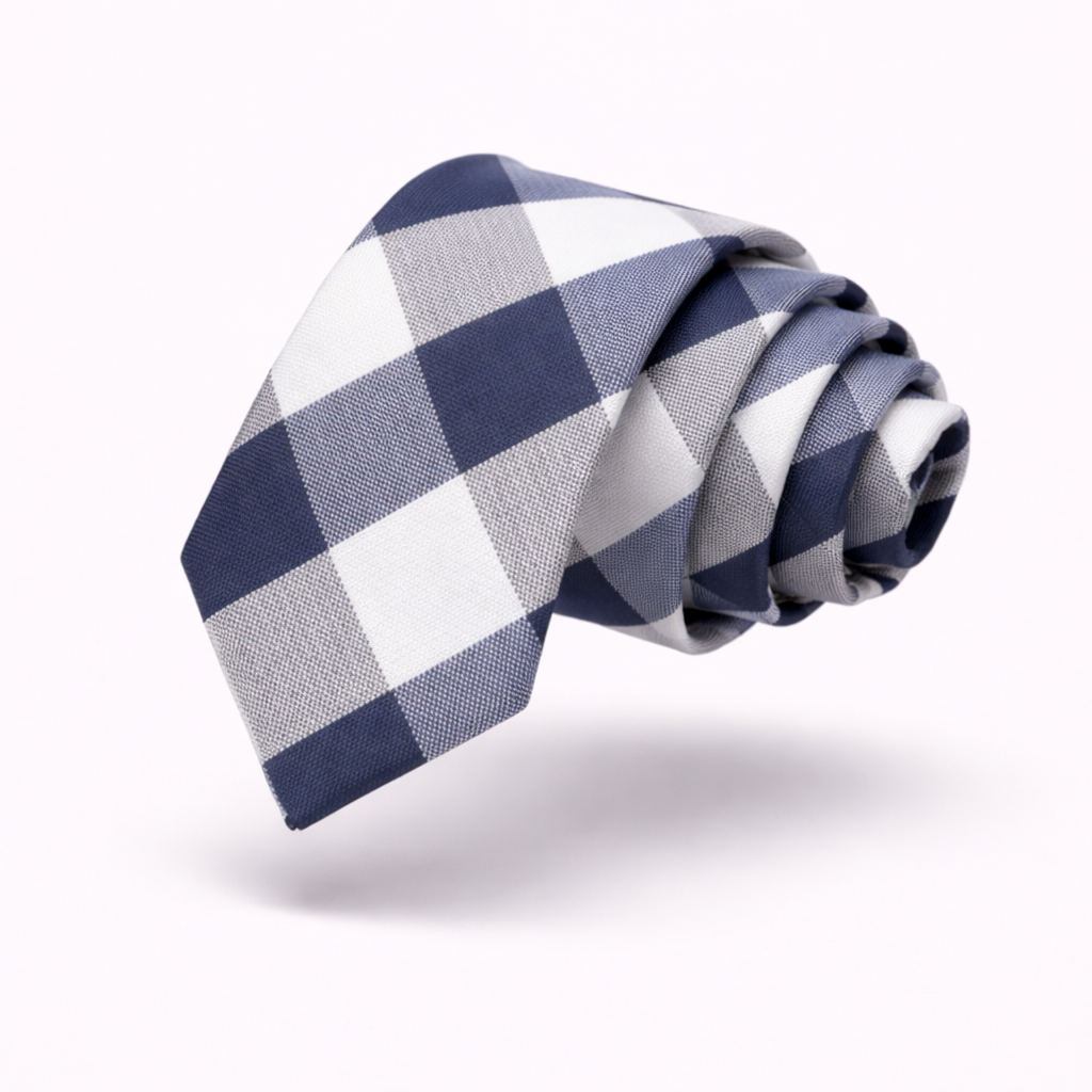 The Camden Plaid | 6cm Skinny Fashion Silk-Touch Tie