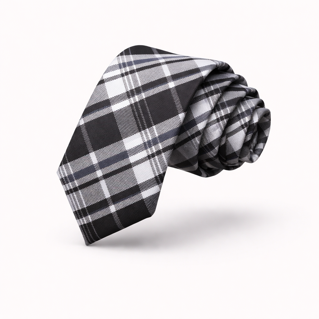 The Camden Plaid | 6cm Skinny Fashion Silk-Touch Tie