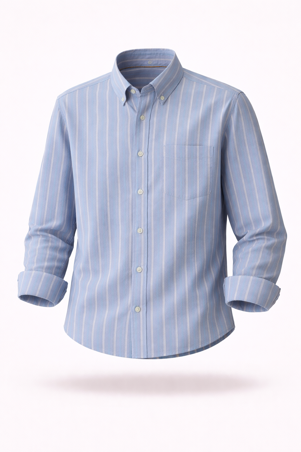 The Greenwich Executive | Anti-Wrinkle Striped Cotton Oxford