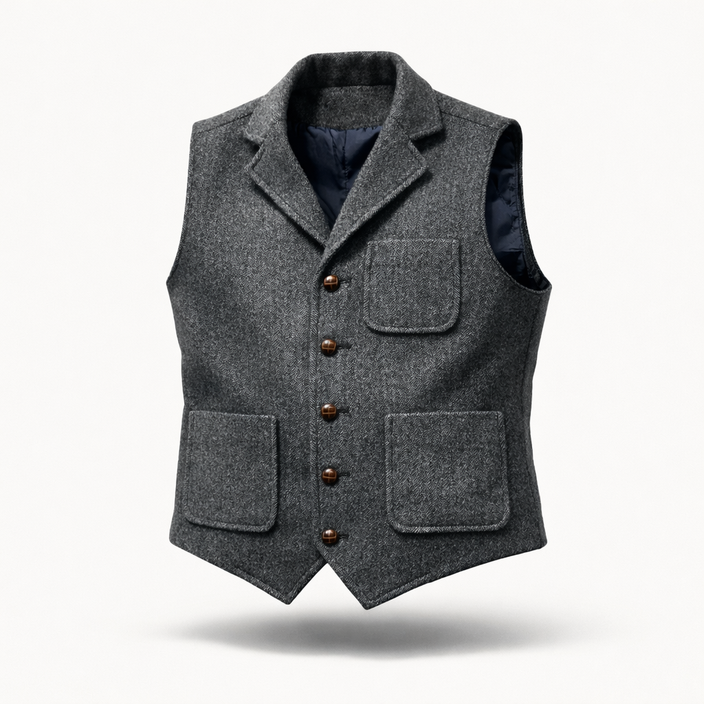 The Cotswold Manor Tweed Vest – Classic British Heritage Piece