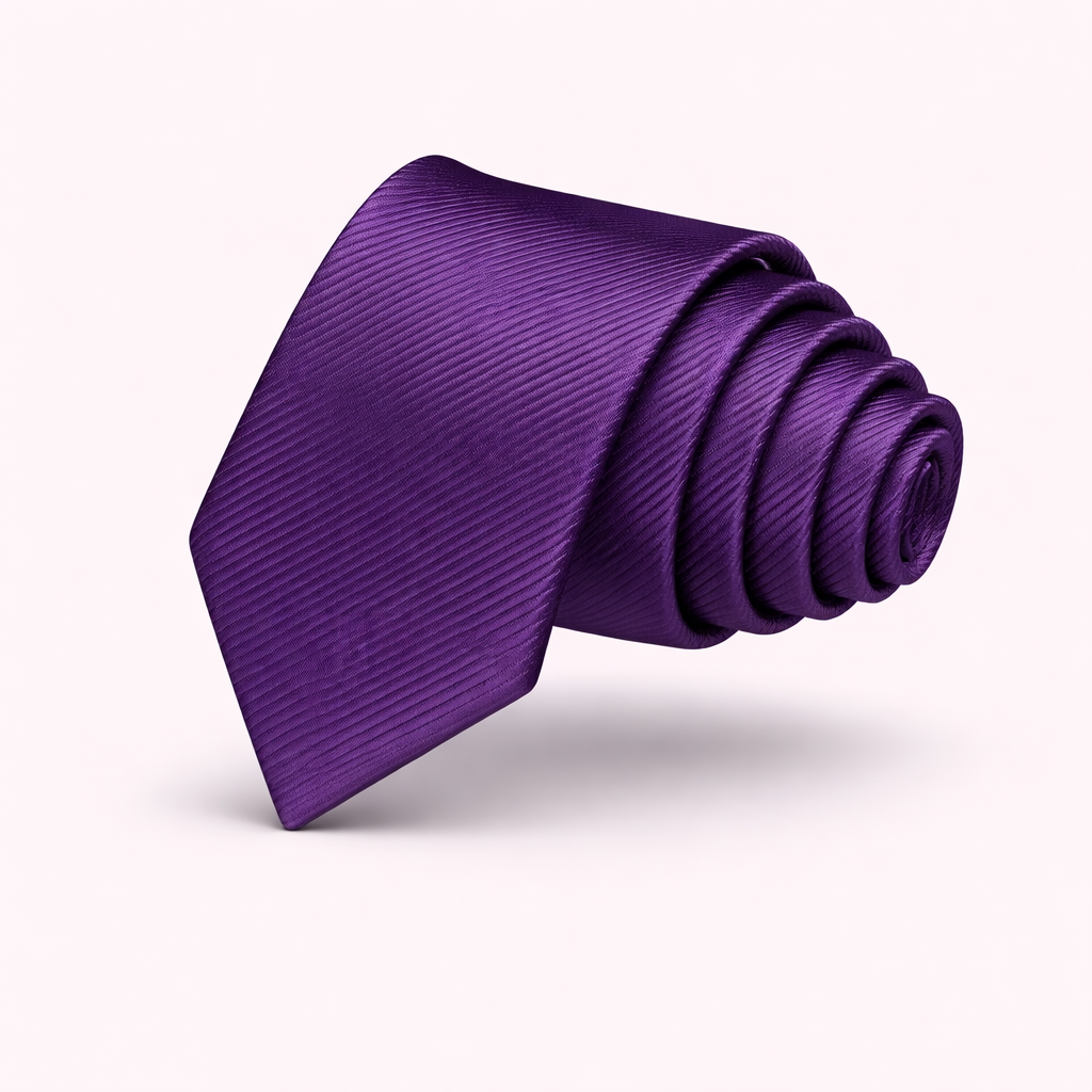 The Savile Row Essential | 8cm Classic Solid Silk-Finish Tie