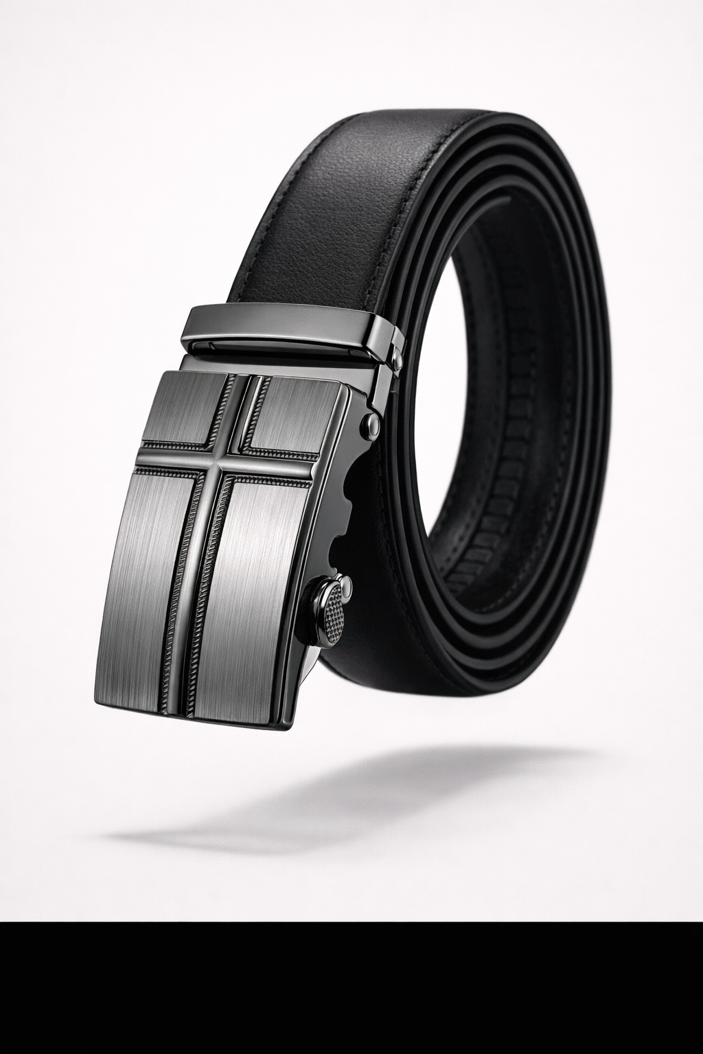 The Belgravia Executive | Gold-Detail Automatic Leather Belt