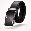 The Belgravia Executive | Gold-Detail Automatic Leather Belt